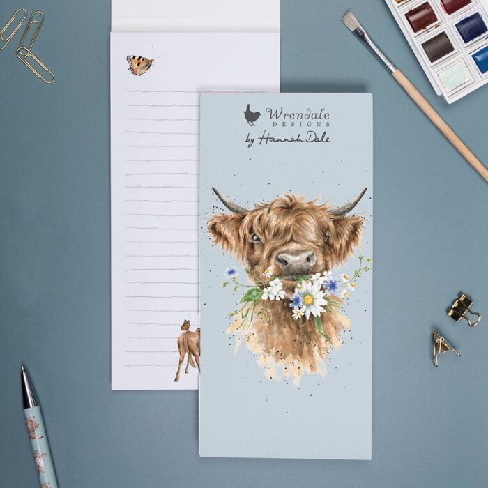 Wrendale Designs "Daisy Coo" Highland Cow Shopping Pad